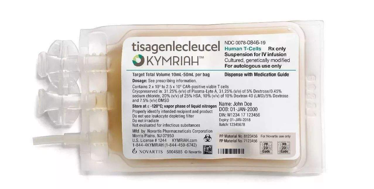 速递 | 完全缓解率68%，诺华CAR-T疗法斩获第三项适应症